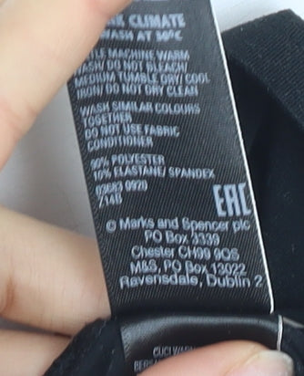 Marks and Spencer Women's Black Tank Top Size 8