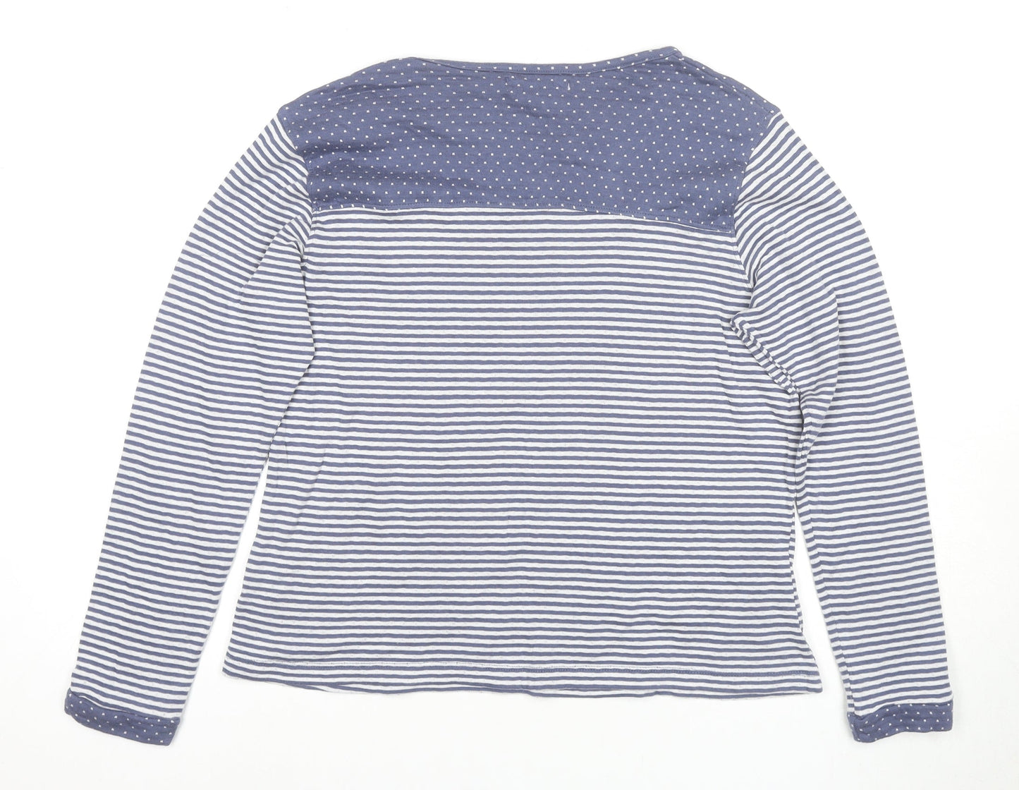 Womens UK Size 14 Maison de Nimes Blue Basic T-Shirt