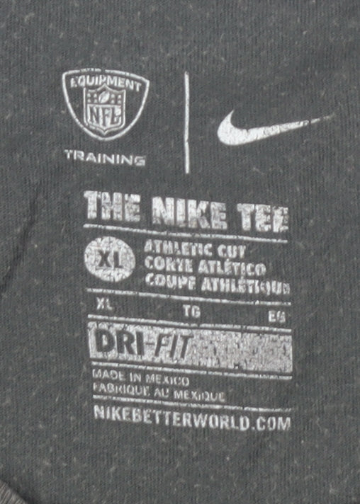 Nike Men’s Grey NFL T-Shirt XL, Athletic Fit, Graphic