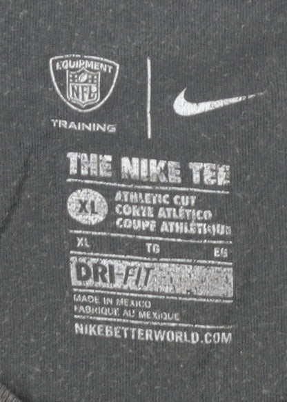 Nike Men’s Grey NFL T-Shirt XL, Athletic Fit, Graphic
