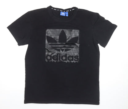 Unisex Adults UK Size 2XL adidas Black Basic T-Shirt