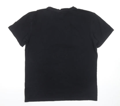 Unisex Adults UK Size 2XL adidas Black Basic T-Shirt