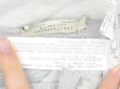 Unisex Adults UK Size L Zara Grey Basic T-Shirt