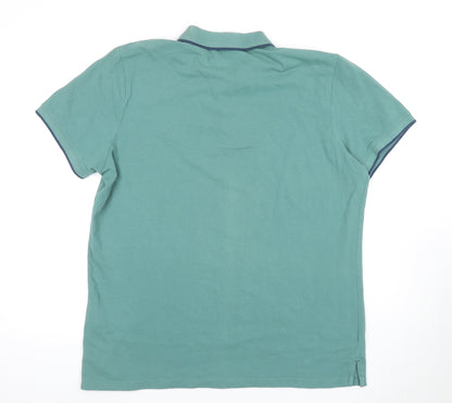 Mountain Warehouse Men's Green Polo - Size XL