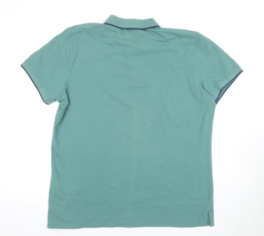 Mountain Warehouse Men's Green Polo - Size XL