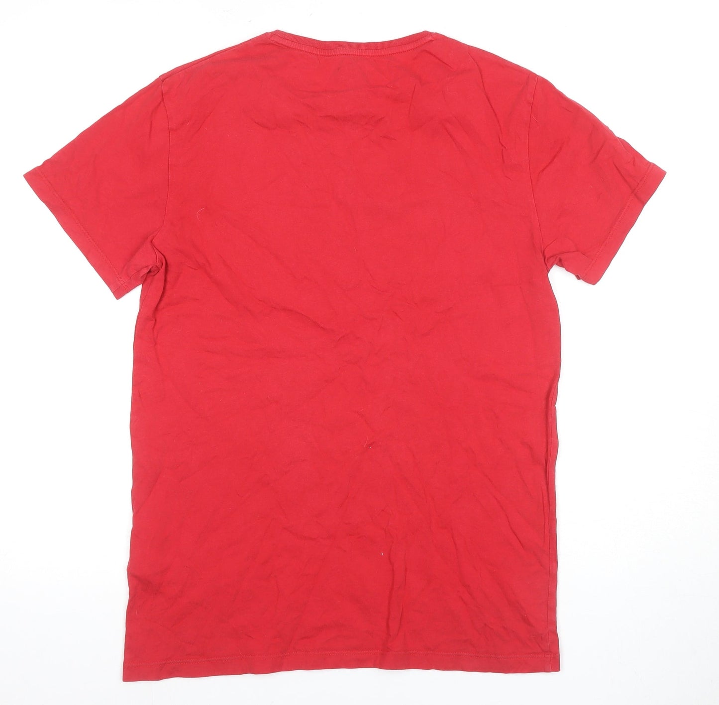 Timberland Men's Red Graphic Crew Neck T-Shirt S