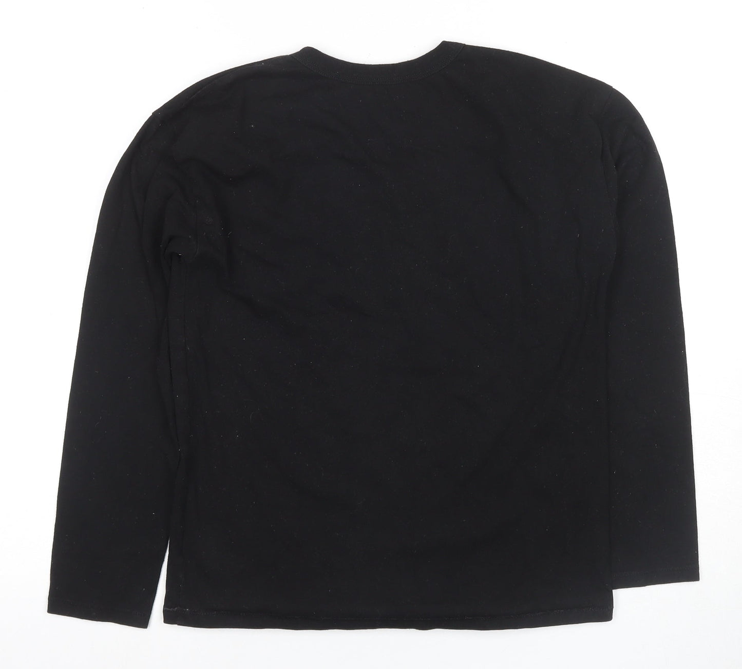 GAP Boys Black Long Sleeve Graphic T-Shirt Size L