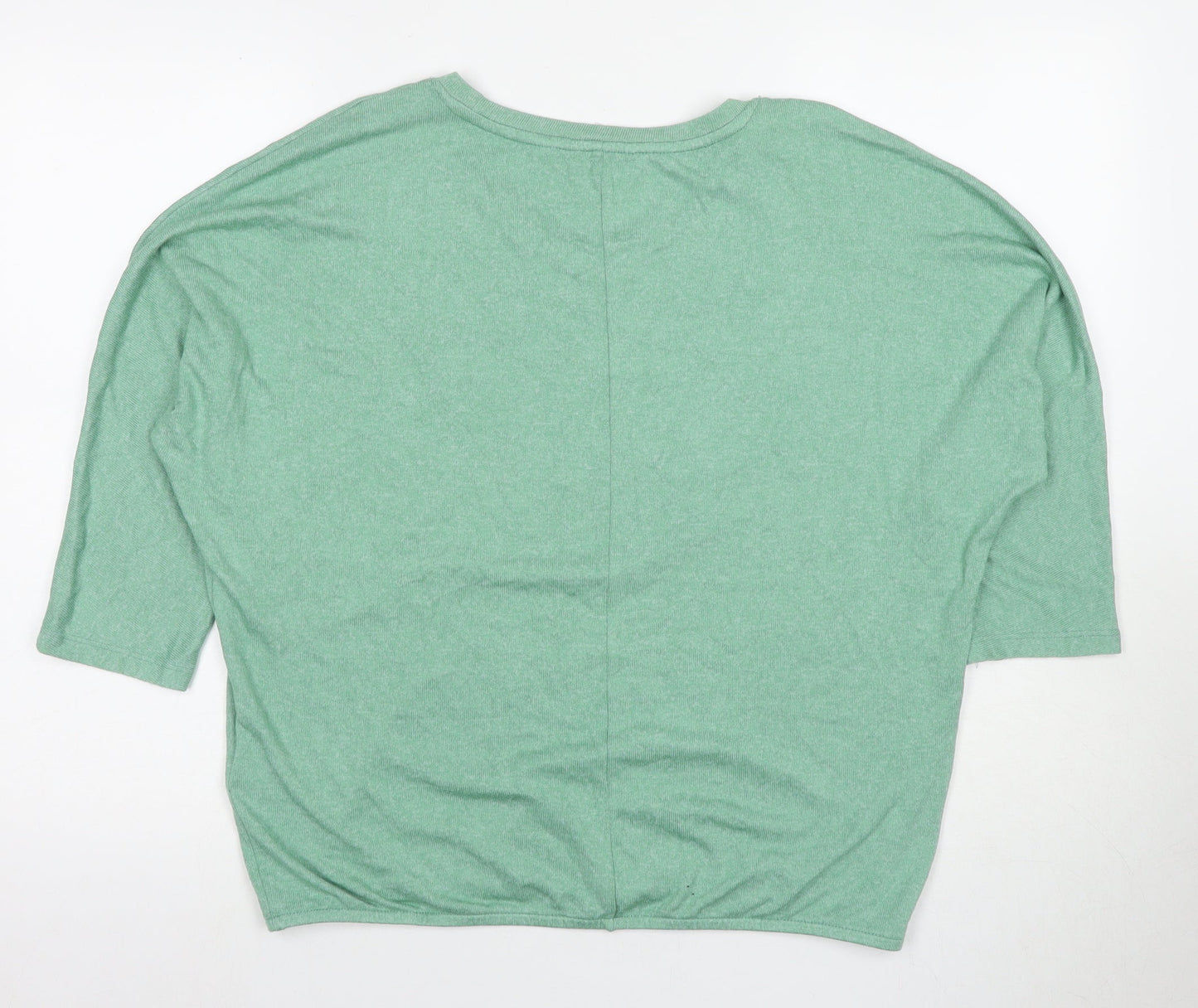 Womens UK Size M TOM TAILOR Green Basic T-Shirt