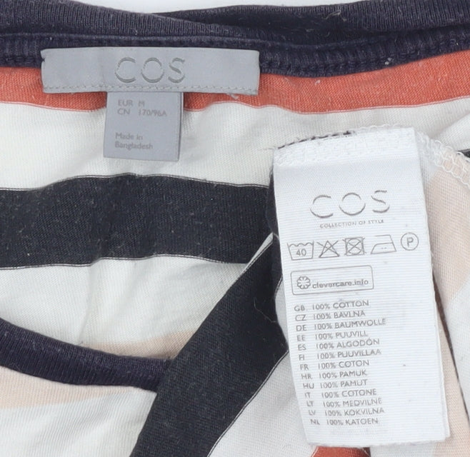 Womens UK Size 12 COS Multicoloured Basic T-Shirt