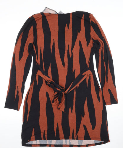 Principles Women's Multicoloured Animal Print Shift Dress Size 14