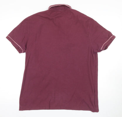 Penguin Men's Red Slim Fit Polo Shirt XL