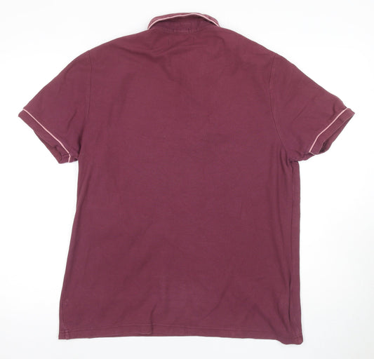 Penguin Men's Red Slim Fit Polo Shirt XL