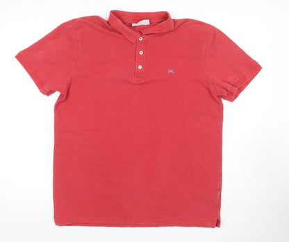 SOLID Men's Red XL Polo Shirt - Short Sleeve Casual