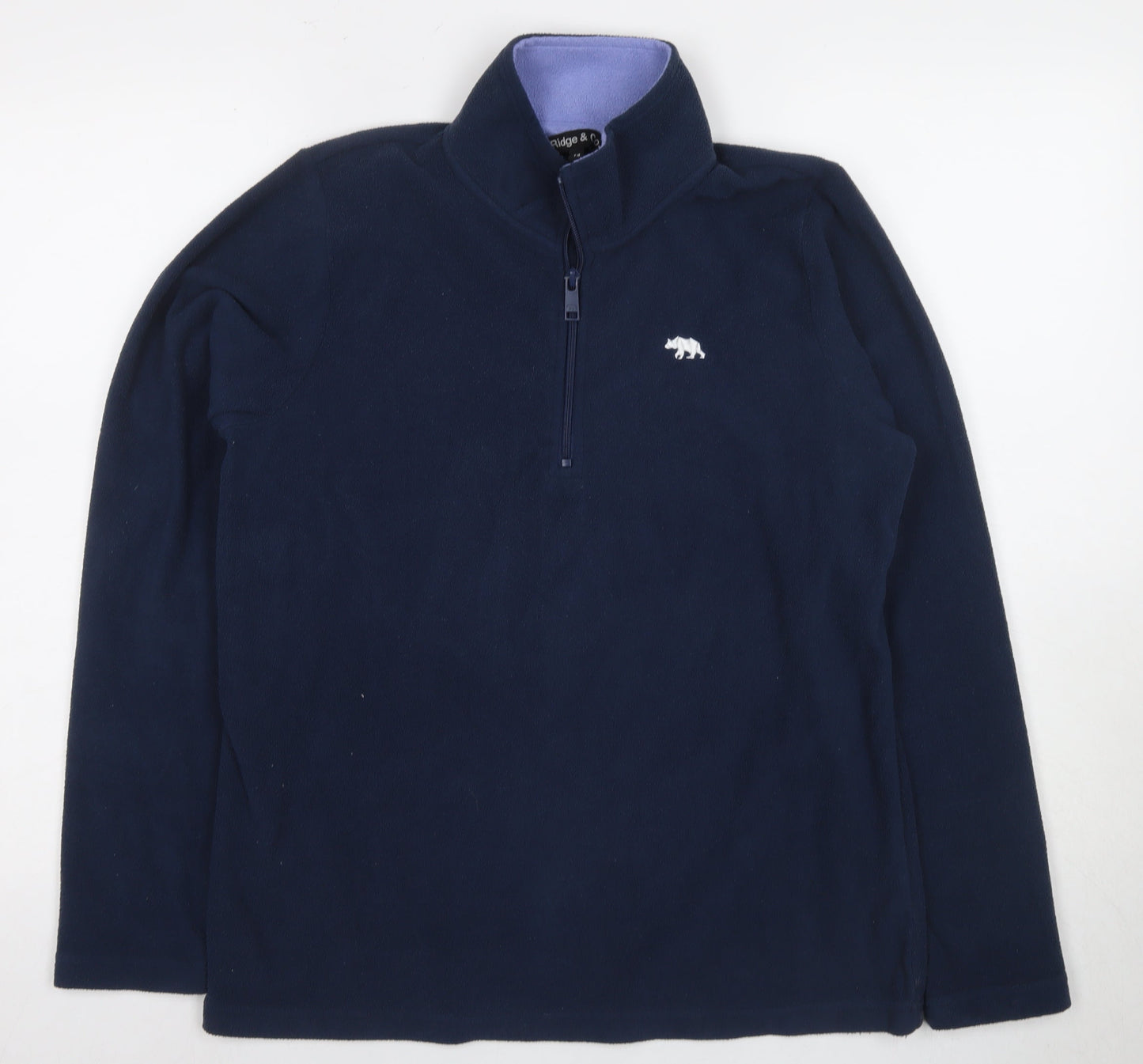 Ridge & Co. Unisex Blue Fleece Pullover Sweatshirt 14