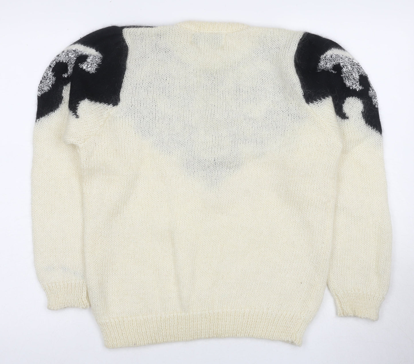 bydesign Women’s Ivory Geometric Knit Pullover S