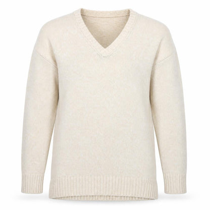 Womens UK Size S Joie de Vivre Beige Pullover Jumper