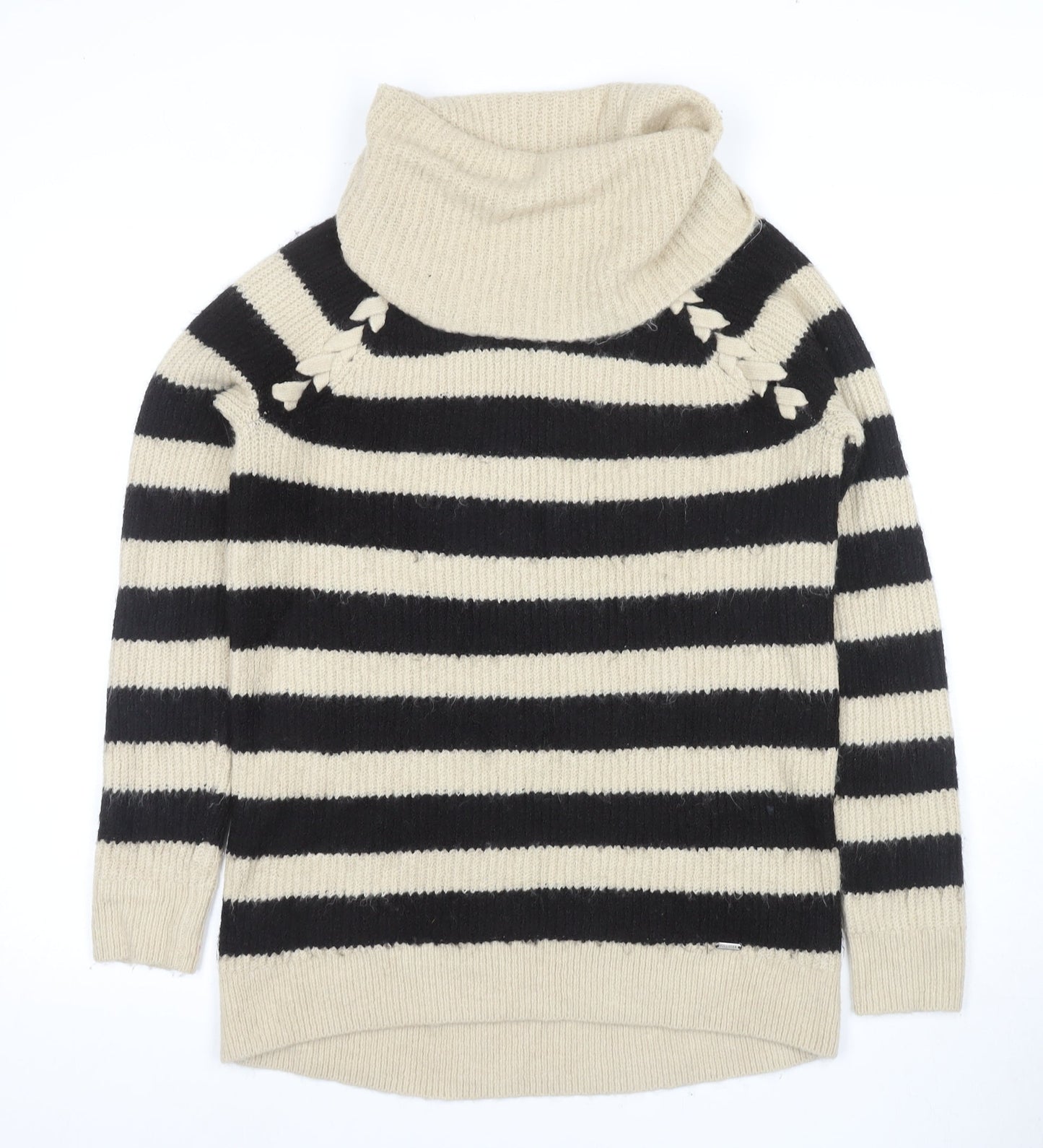 Womens UK Size M Hollister Black Pullover Jumper