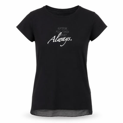 Womens UK Size 8 Harry Potter Black Jersey T-Shirt