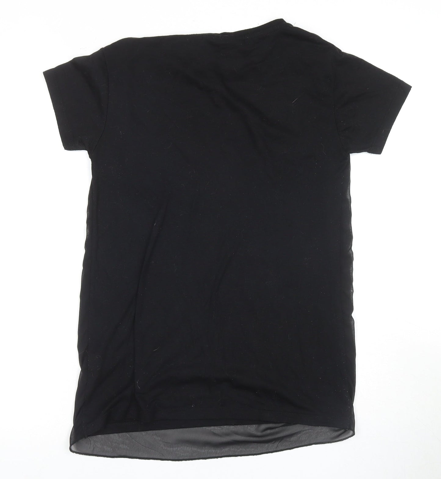 Womens UK Size 8 Harry Potter Black Jersey T-Shirt