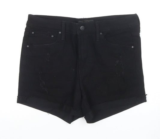 Rachel Roy Women's Black Cut-Off Shorts Size 10