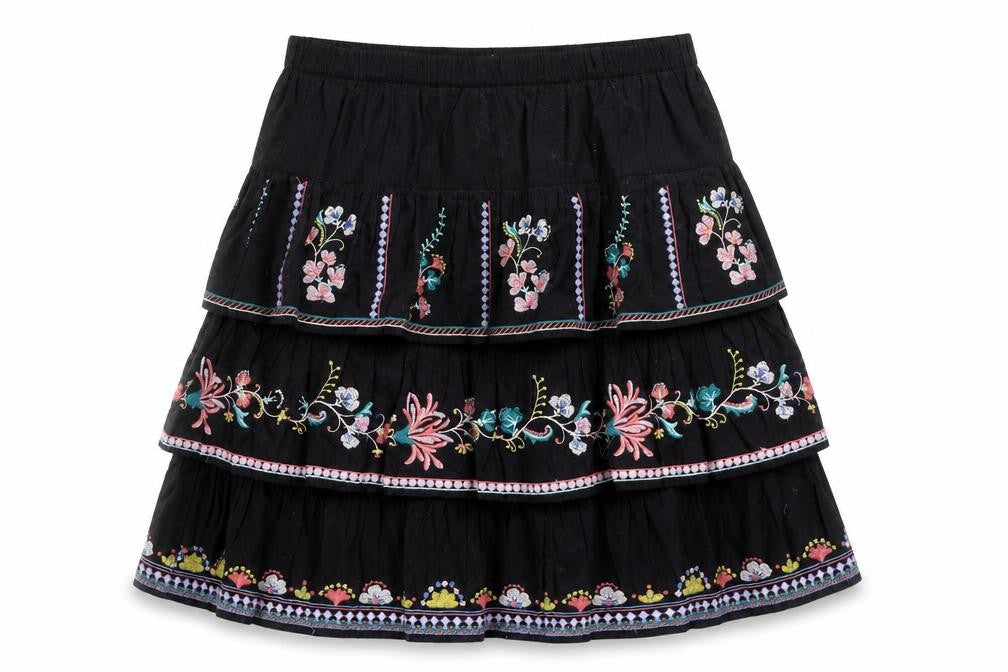 Womens UK Size 10 ASOS Peasant Knit Skirt