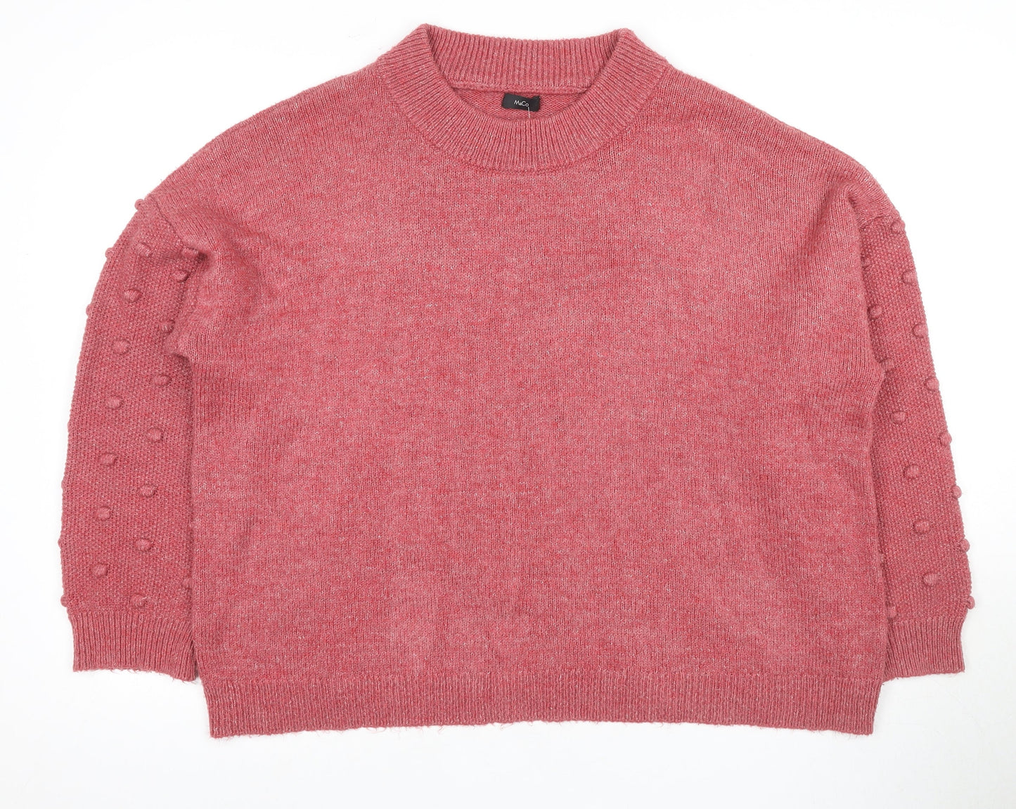 Womens UK Size 18 M&Co Pink Pullover Jumper