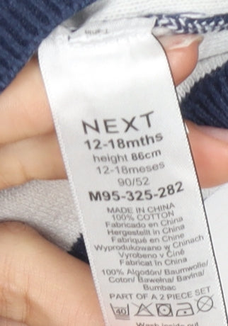 Next Unisex Baby Blue Star Pullover, 12-18 Months, Cotton