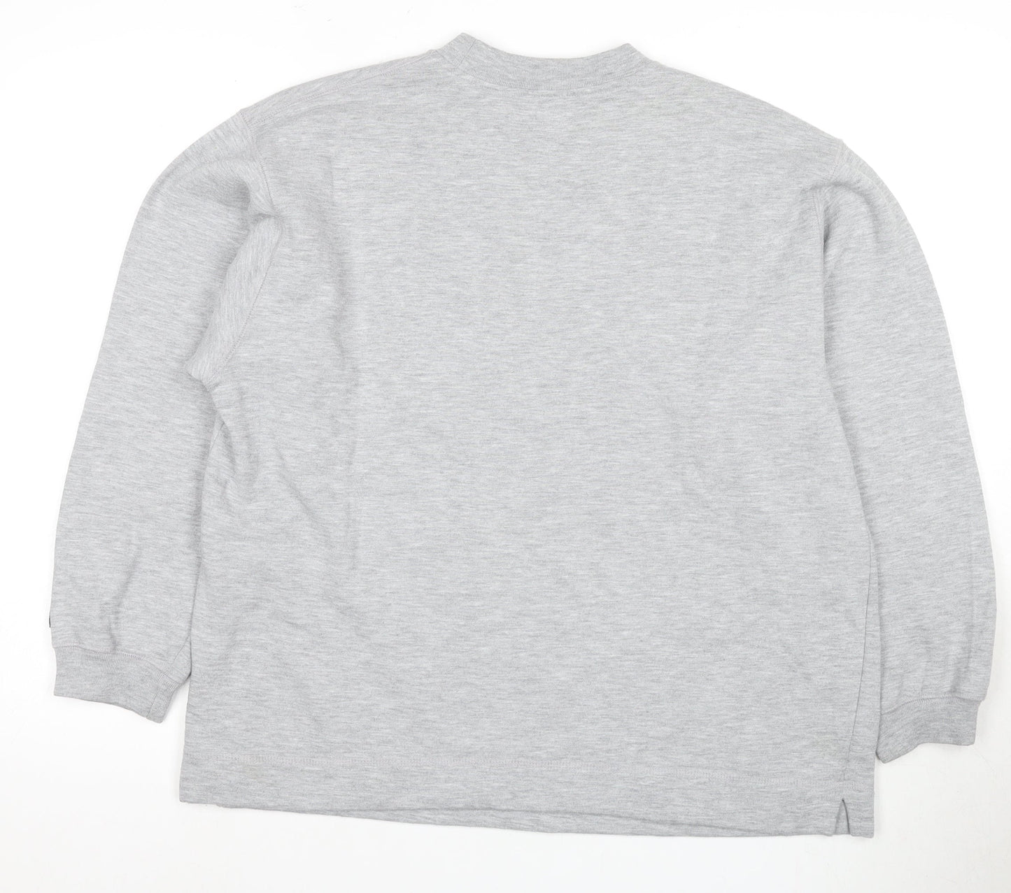 Reebok Women's Grey V-Neck Pullover Sweater, Size 12