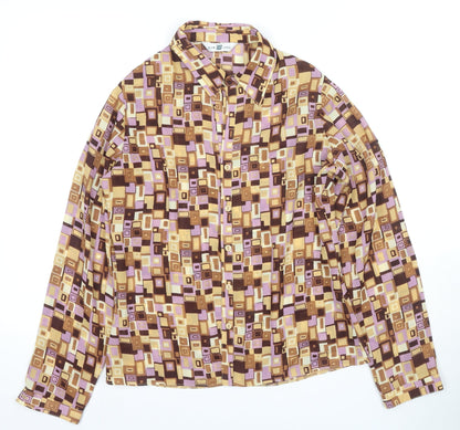 Womens UK Size 12 New Look Multicoloured  Button-Up