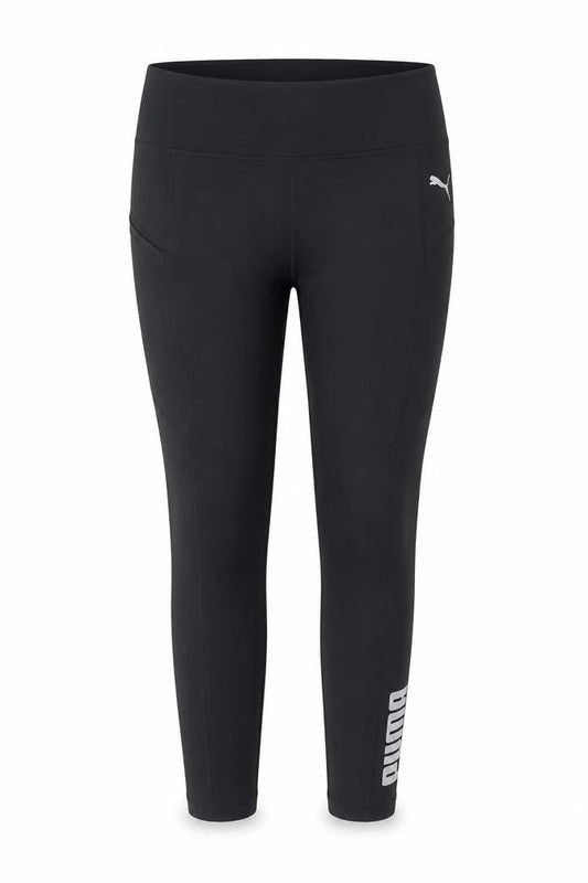 Womens UK Size L PUMA Athletic Fit Leggings Black Trousers