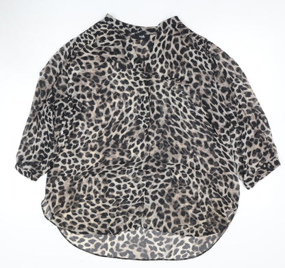 Womens UK Size XL Wallis Black Tunic Blouse