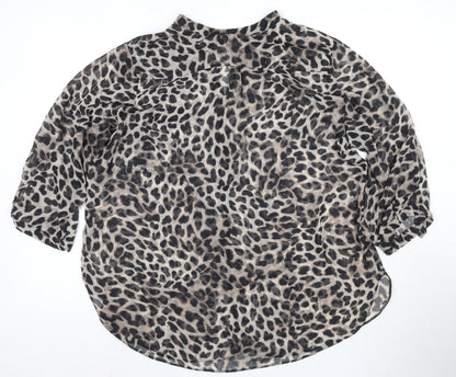 Womens UK Size XL Wallis Black Tunic Blouse