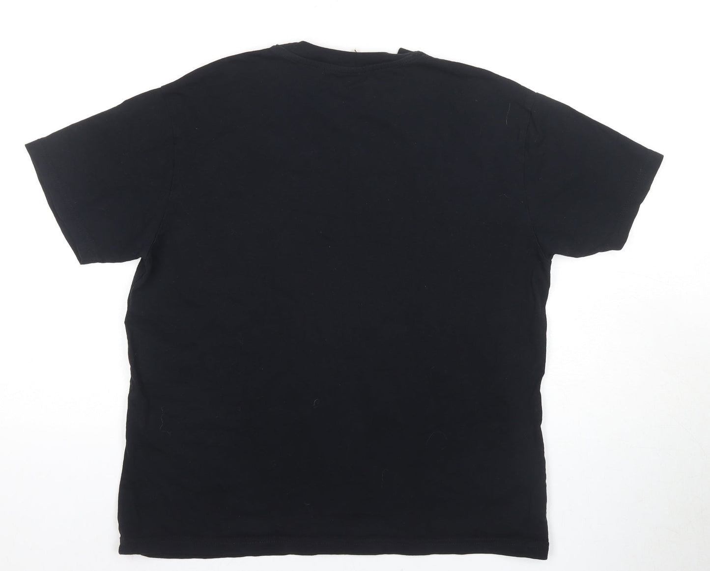 Unisex Adults UK Size S Pull&Bear Black Basic T-Shirt