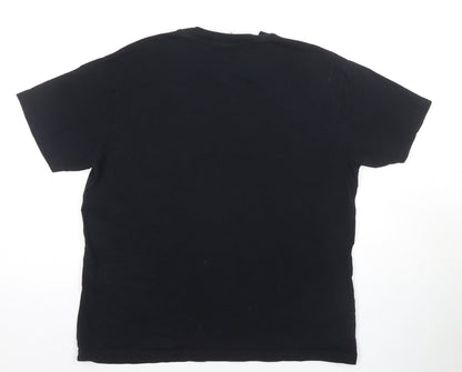 Unisex Adults UK Size S Pull&Bear Black Basic T-Shirt
