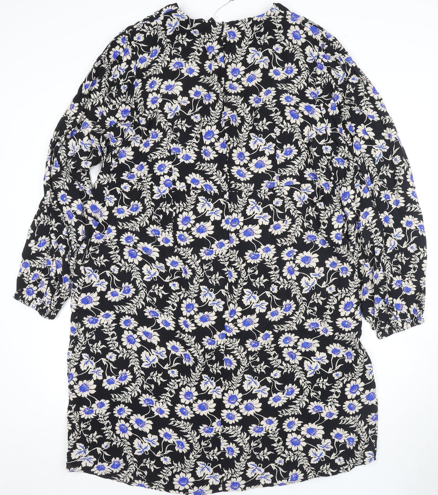 Next Women's Floral Black Multicoloured Dress Size 20