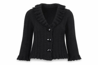Womens UK Size UK 10 M&Co Black Cardigan Jumper
