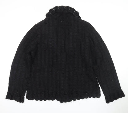 Womens UK Size UK 10 M&Co Black Cardigan Jumper
