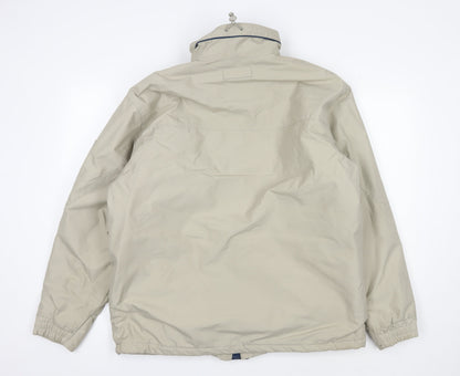 Active Men's Beige Mid-Length Jacket