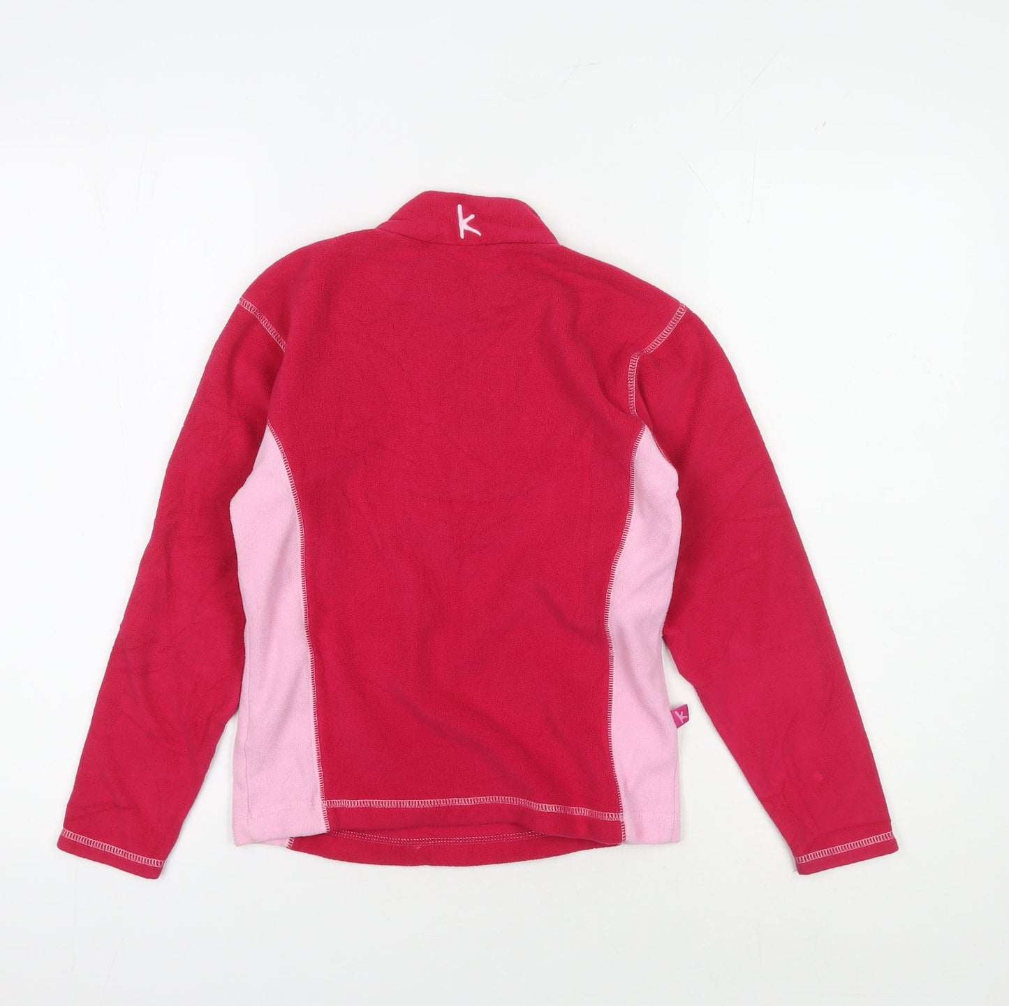 Mountainlife Girls Pink Half Zip Fleece Sweatshirt 9-10 Years