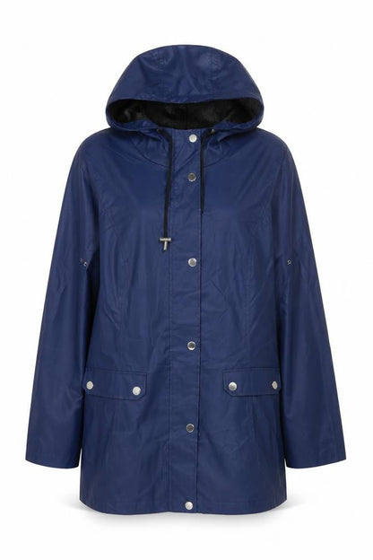 Womens UK Size XS HFX Blue Rain Coat