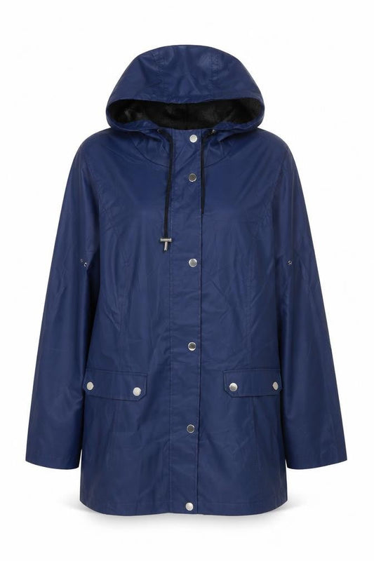 Womens UK Size XS HFX Blue Rain Coat