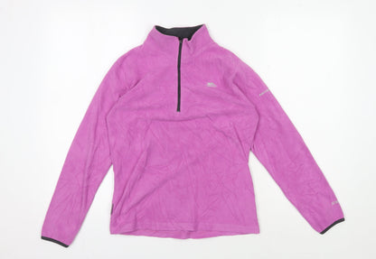 Trespass Girls Pink Fleece Pullover Sweatshirt - Size 12 Years