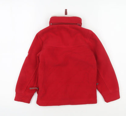 Anapurna Unisex Kids Red Fleece Jacket Size 4