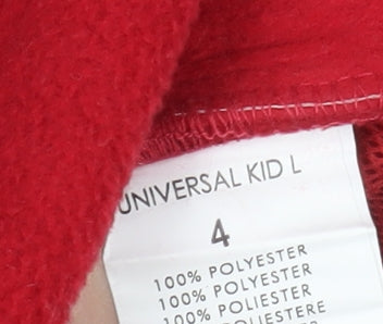 Anapurna Unisex Kids Red Fleece Jacket Size 4