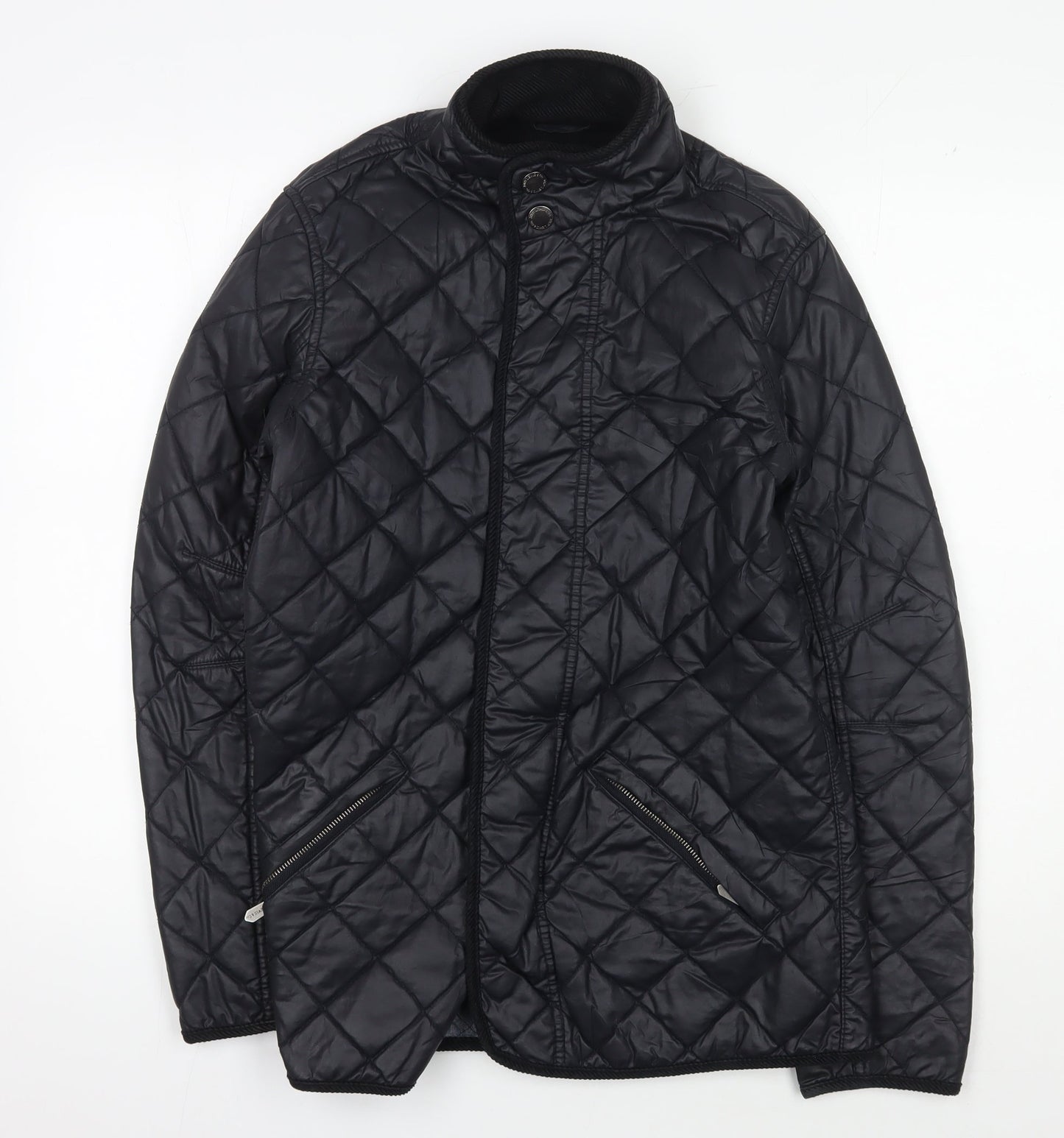 Mens UK Size S John Lewis & Co. Black Quilted Coat