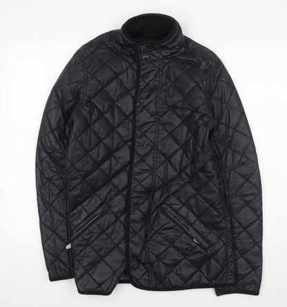 Mens UK Size S John Lewis & Co. Black Quilted Coat