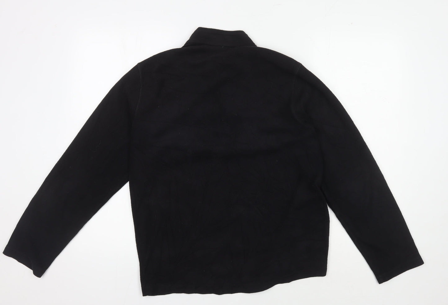 Decathlon Men's Black Basic Fleece Jacket 1/2 Zip L