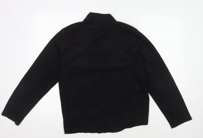 Decathlon Men's Black Basic Fleece Jacket 1/2 Zip L