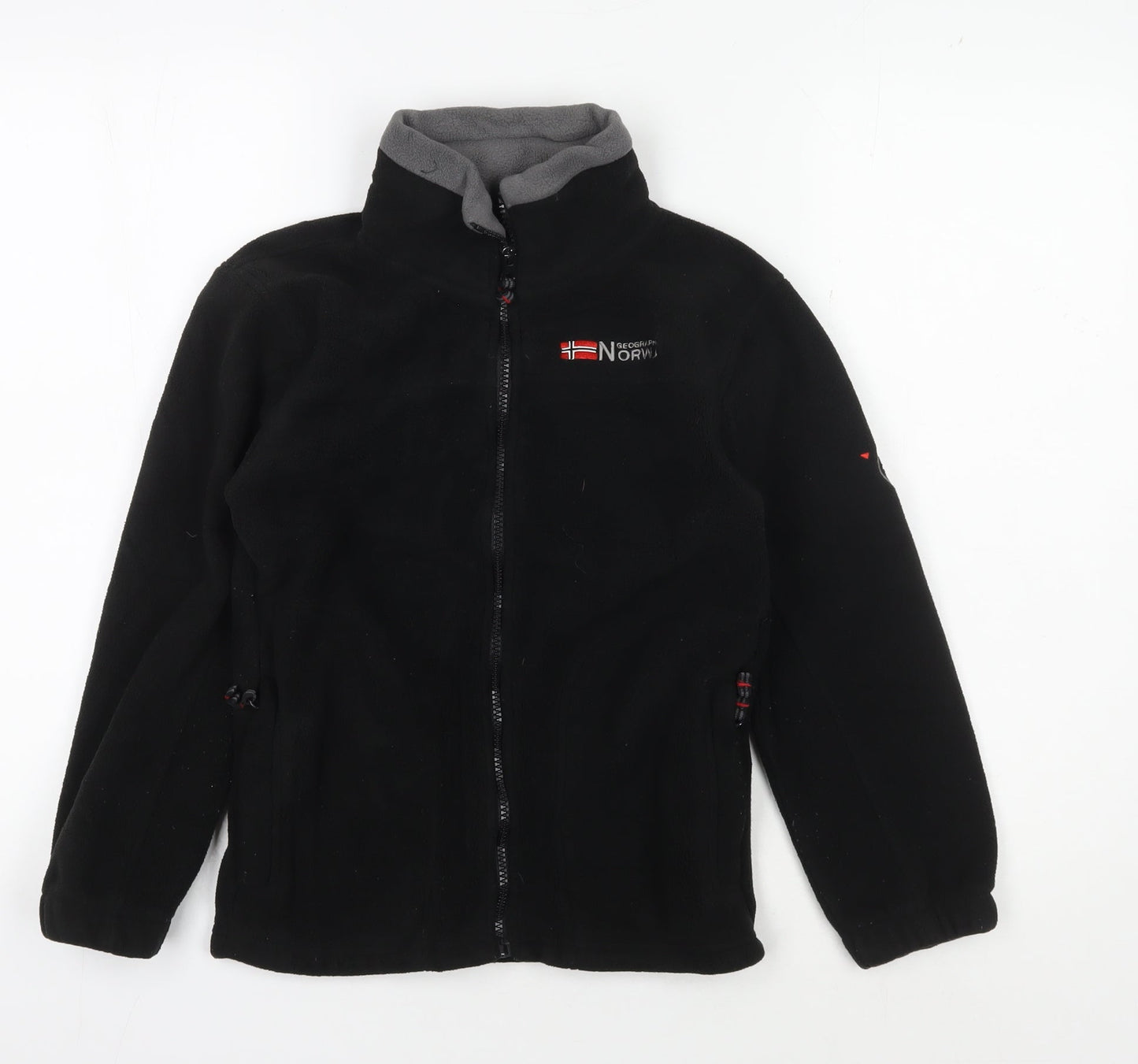 Geographical Norway Boys Black Fleece Jacket 10Y