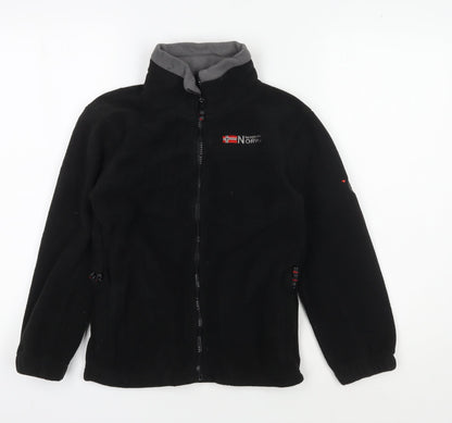 Geographical Norway Boys Black Fleece Jacket 10Y